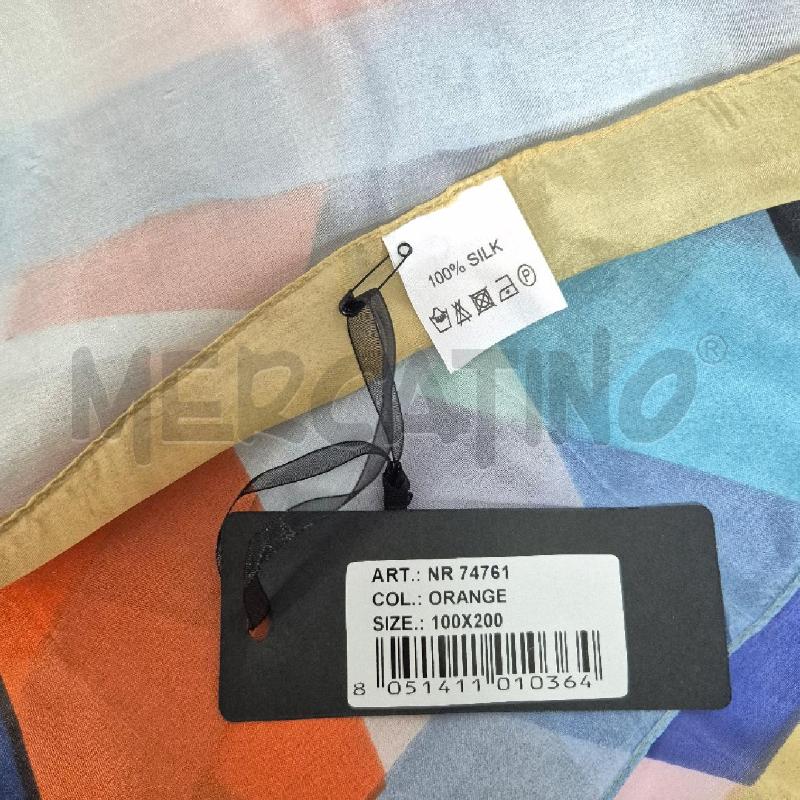 FOULARD MULTICOLOR GEOMETRI 100%SETA | Mercatino dell'Usato Cervia 5
