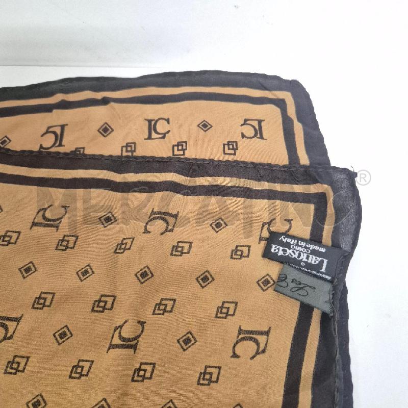 FOULARD POCHETTE LES COPAIN LARIOSETA BEIGE MARRONE | Mercatino dell'Usato Cervia 3