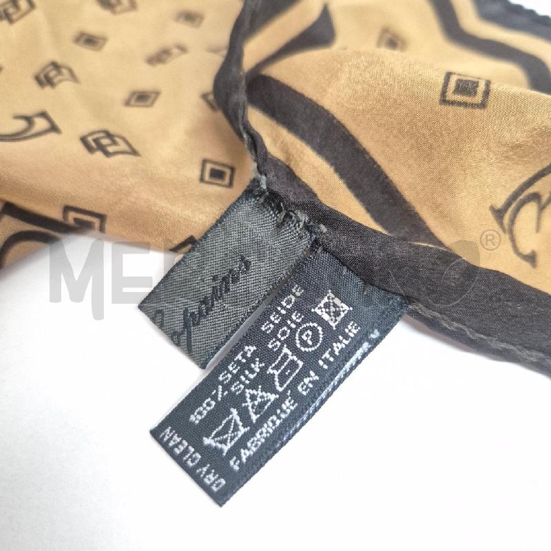 FOULARD POCHETTE LES COPAIN LARIOSETA BEIGE MARRONE | Mercatino dell'Usato Cervia 5