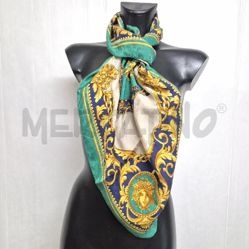 FOULARD SETA VERDE ORIETTA BRUNO | Mercatino dell'Usato Cervia 1
