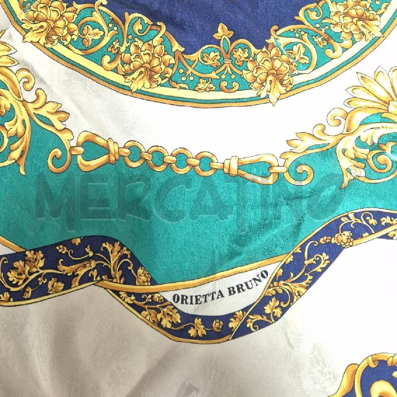 FOULARD SETA VERDE ORIETTA BRUNO | Mercatino dell'Usato Cervia 4