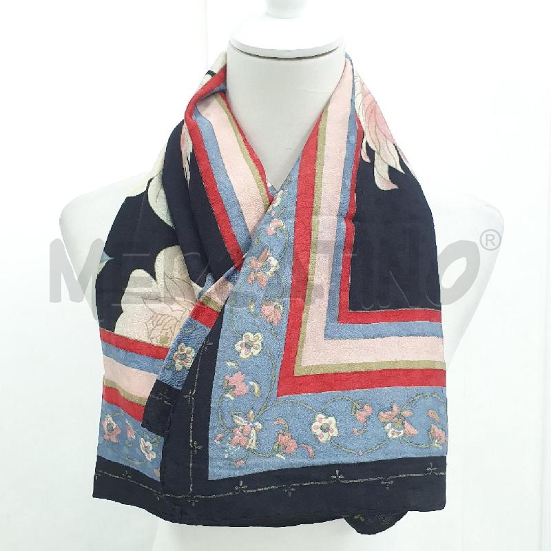 FOULARD UNGARO NERO FIORI | Mercatino dell'Usato Cervia 1