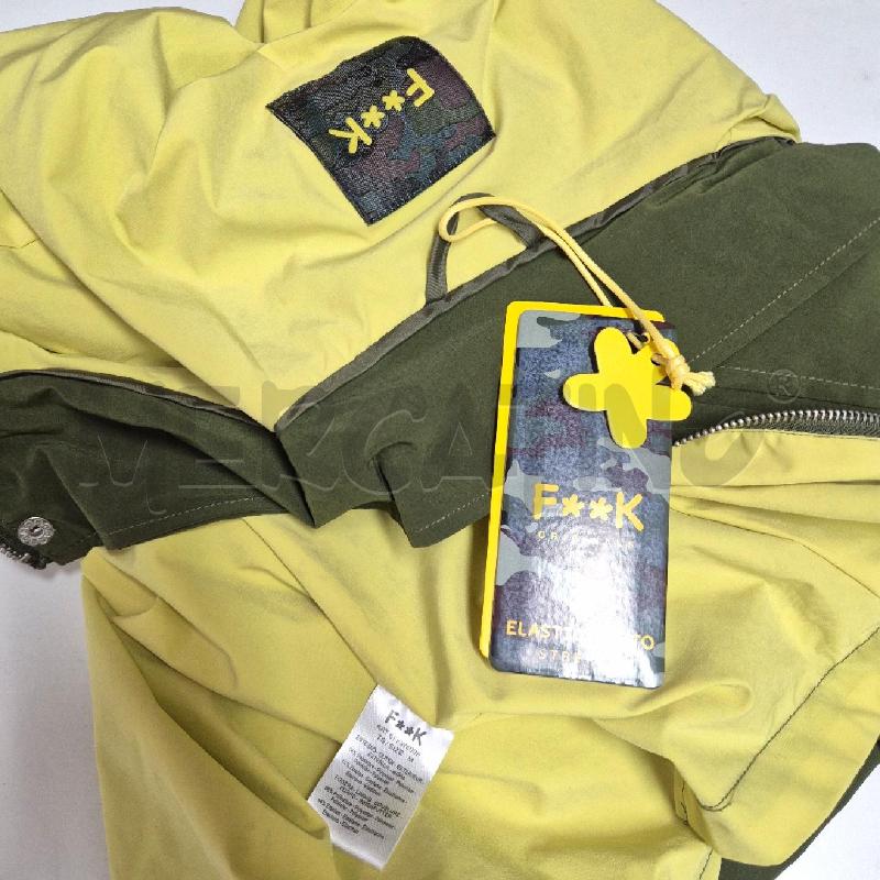 GIACCA A VENTO DONNA VERDE/GIALLA F**K | Mercatino dell'Usato Cervia 5