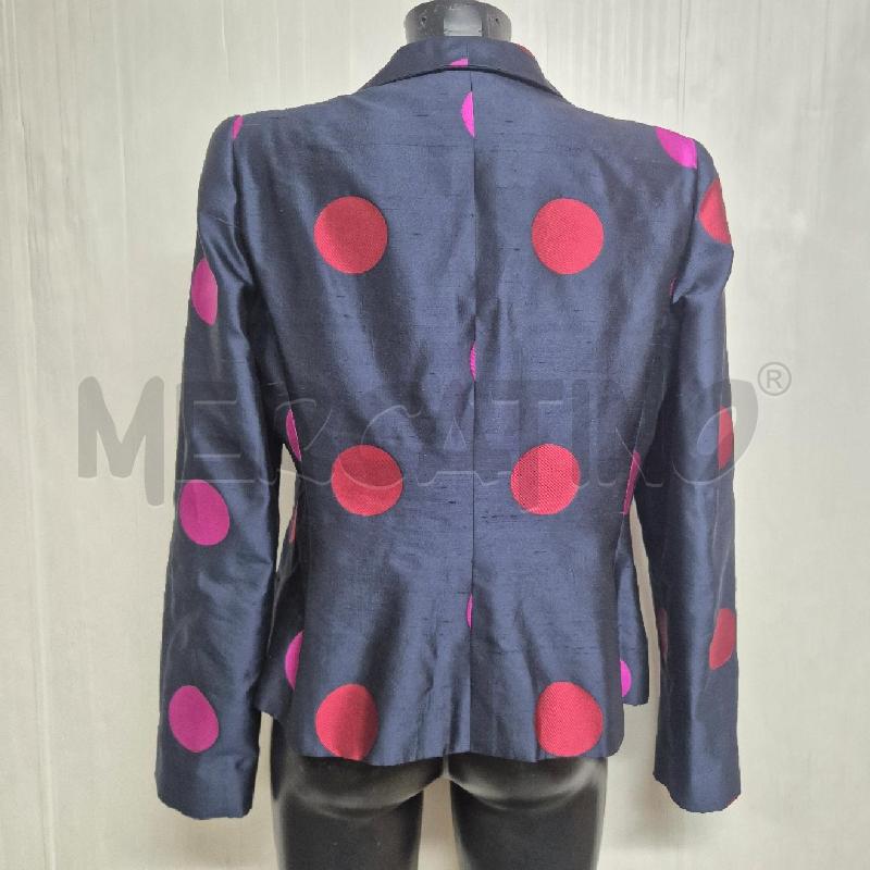 GIACCA DONNA COLLEZIONE ARMANI BLU POIS COLORATI MISTO SETA | Mercatino dell'Usato Cervia 4