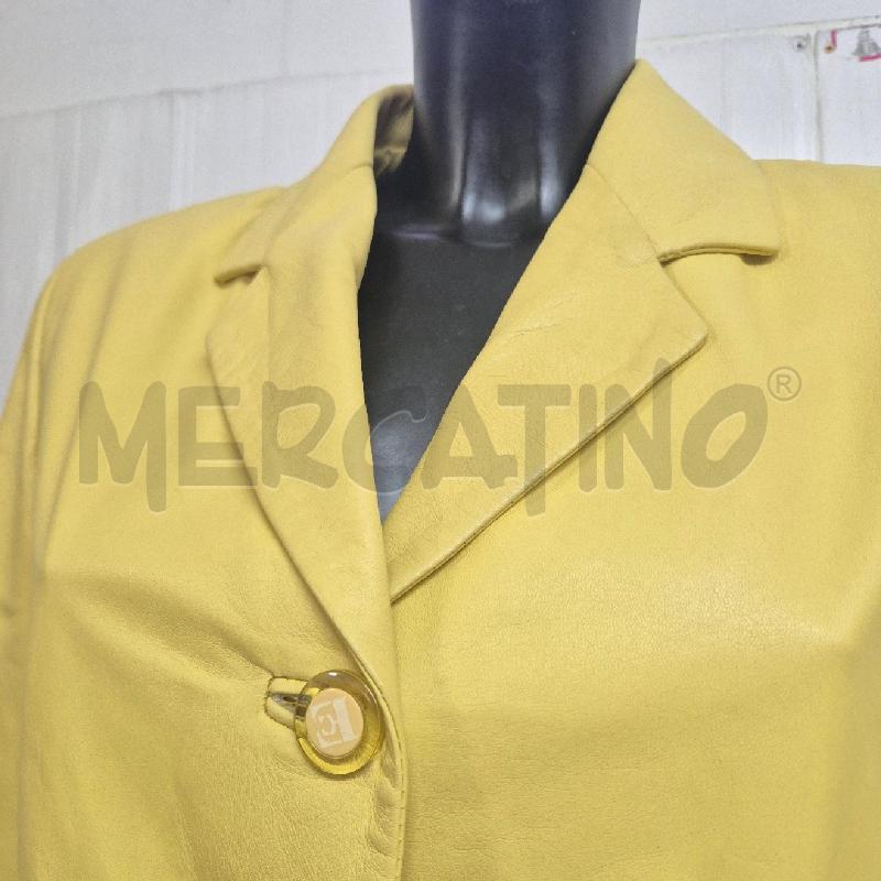 GIACCA DONNA ENRICO COVERI GIALLA PELLE | Mercatino dell'Usato Cervia 2