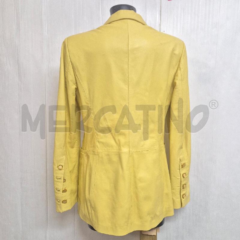 GIACCA DONNA ENRICO COVERI GIALLA PELLE | Mercatino dell'Usato Cervia 4