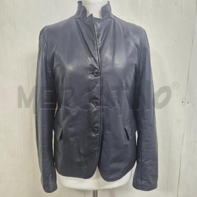 GIACCA DONNA JIL SANDER BLU REVERSIBILE PELLE | Mercatino dell'Usato Cervia 1