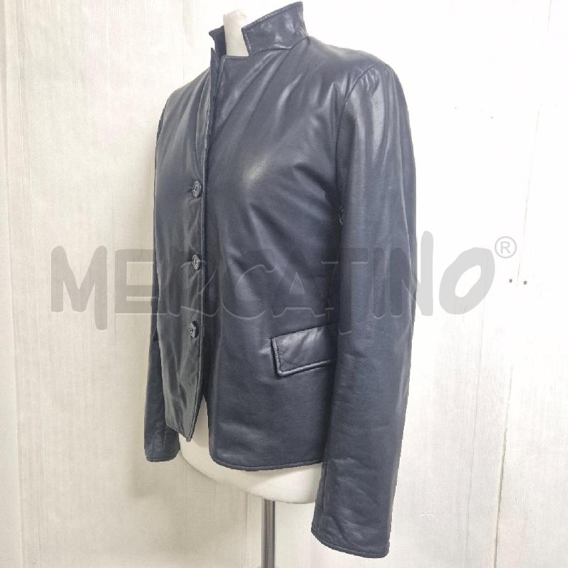 GIACCA DONNA JIL SANDER BLU REVERSIBILE PELLE | Mercatino dell'Usato Cervia 3