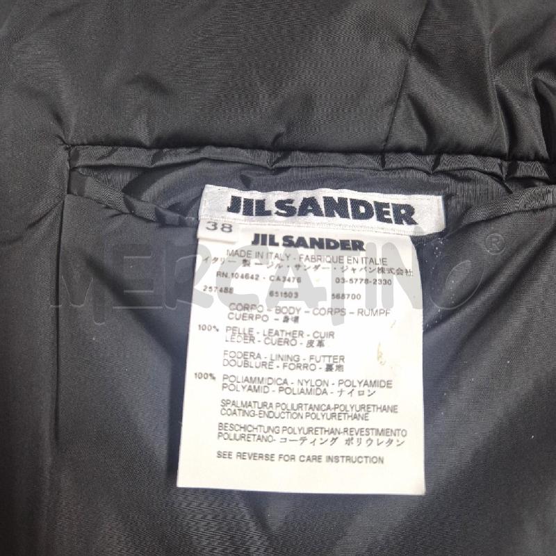 GIACCA DONNA JIL SANDER BLU REVERSIBILE PELLE | Mercatino dell'Usato Cervia 5