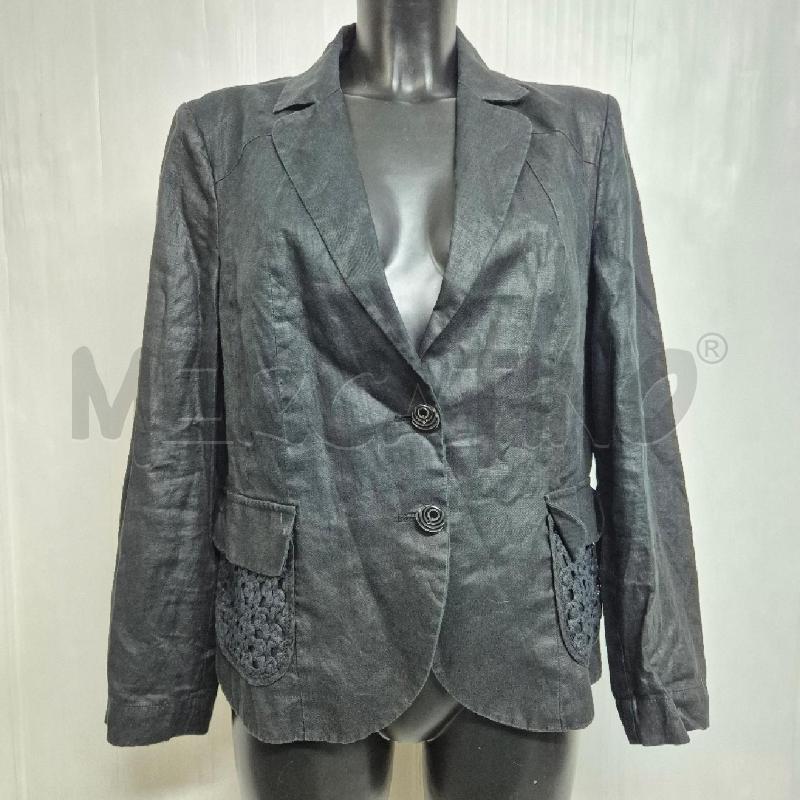 GIACCA DONNA MARIELLA ROSATI LINO NERO | Mercatino dell'Usato Cervia 1