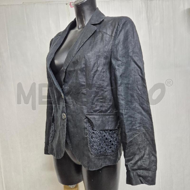 GIACCA DONNA MARIELLA ROSATI LINO NERO | Mercatino dell'Usato Cervia 4