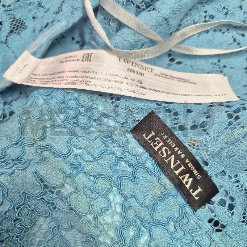 GIACCA DONNA TWIN SET AZZURRA PIZZO | Mercatino dell'Usato Cervia 5