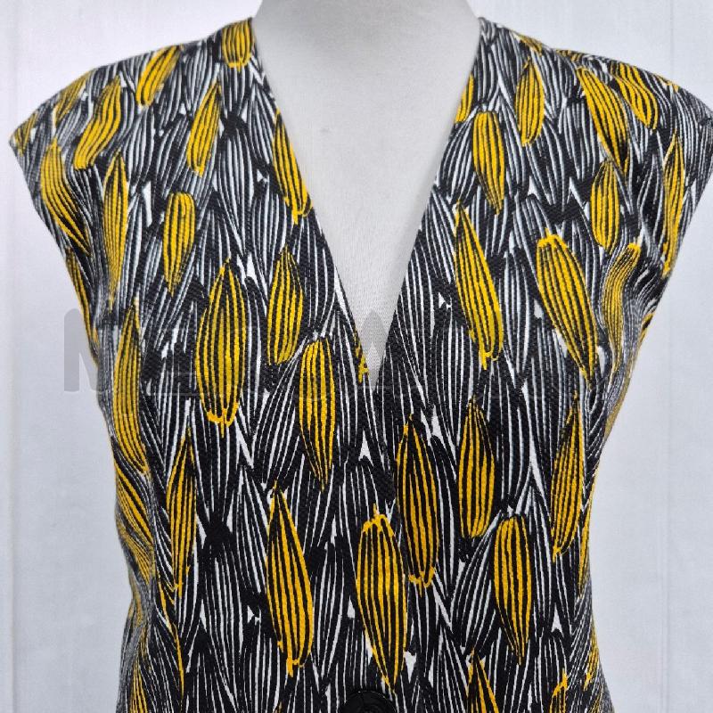 GILET DONNA LIU JO LUNGO GIALLO/NERO PANNOCCHIETTA | Mercatino dell'Usato Cervia 2