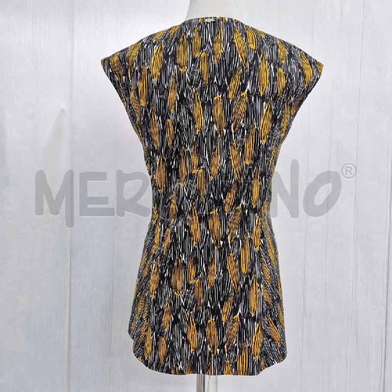 GILET DONNA LIU JO LUNGO GIALLO/NERO PANNOCCHIETTA | Mercatino dell'Usato Cervia 3