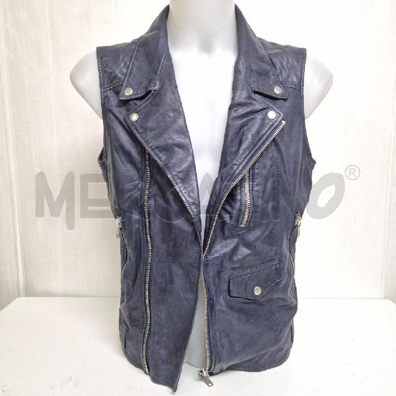 GILET UOMO PELLE BLU | Mercatino dell'Usato Cervia 2