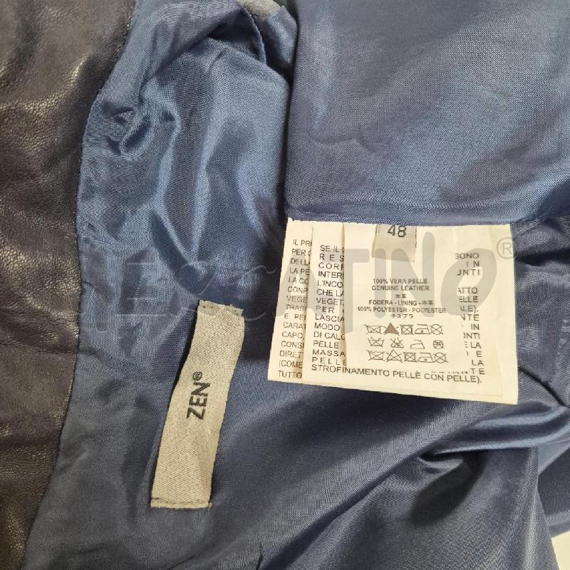 GILET UOMO PELLE BLU | Mercatino dell'Usato Cervia 5