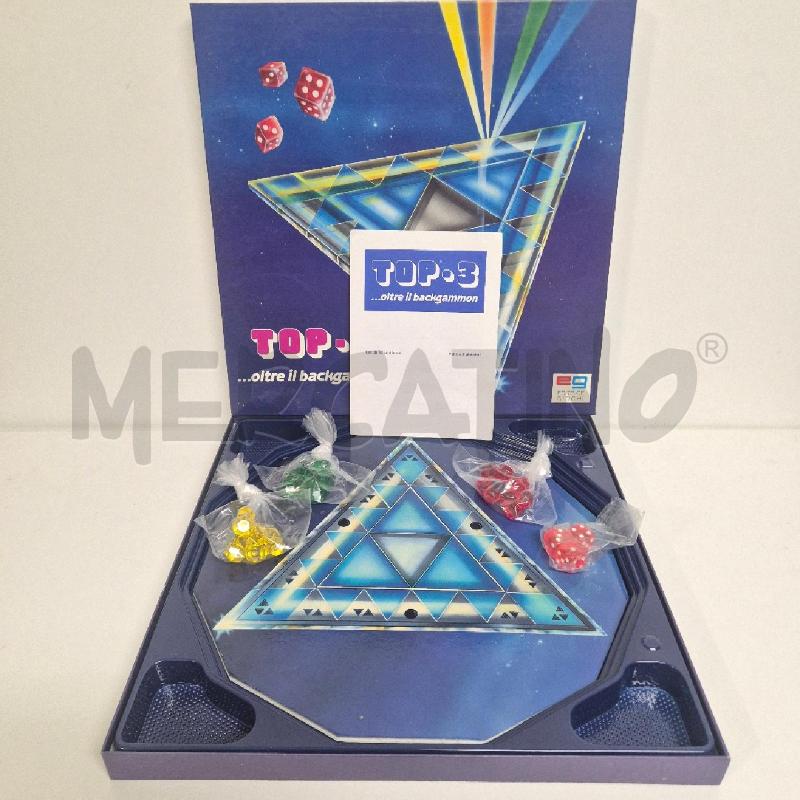 GIOCO TOP 3 OLTRE IL BACKGAMMON EDITRICE GIOCHI | Mercatino dell'Usato Cervia 2