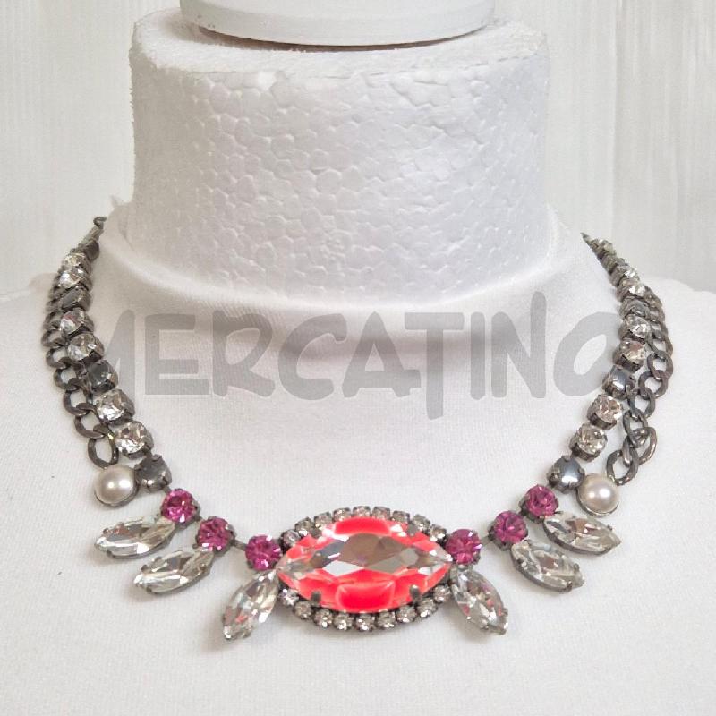 GIRO COLLO REMINESCENCE CON STRASS  | Mercatino dell'Usato Cervia 1