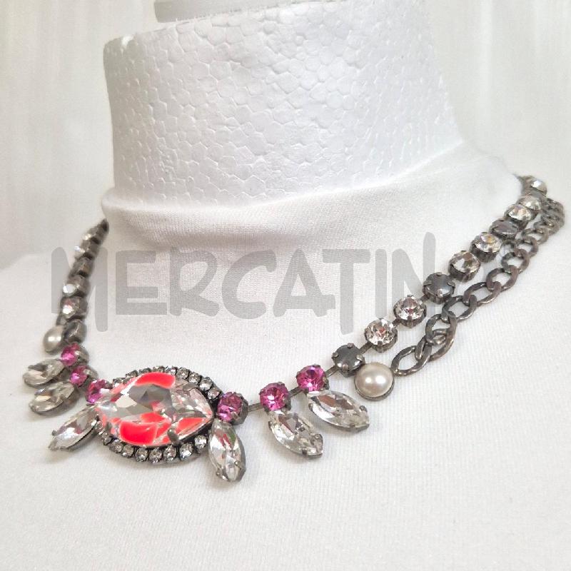 GIRO COLLO REMINESCENCE CON STRASS  | Mercatino dell'Usato Cervia 3