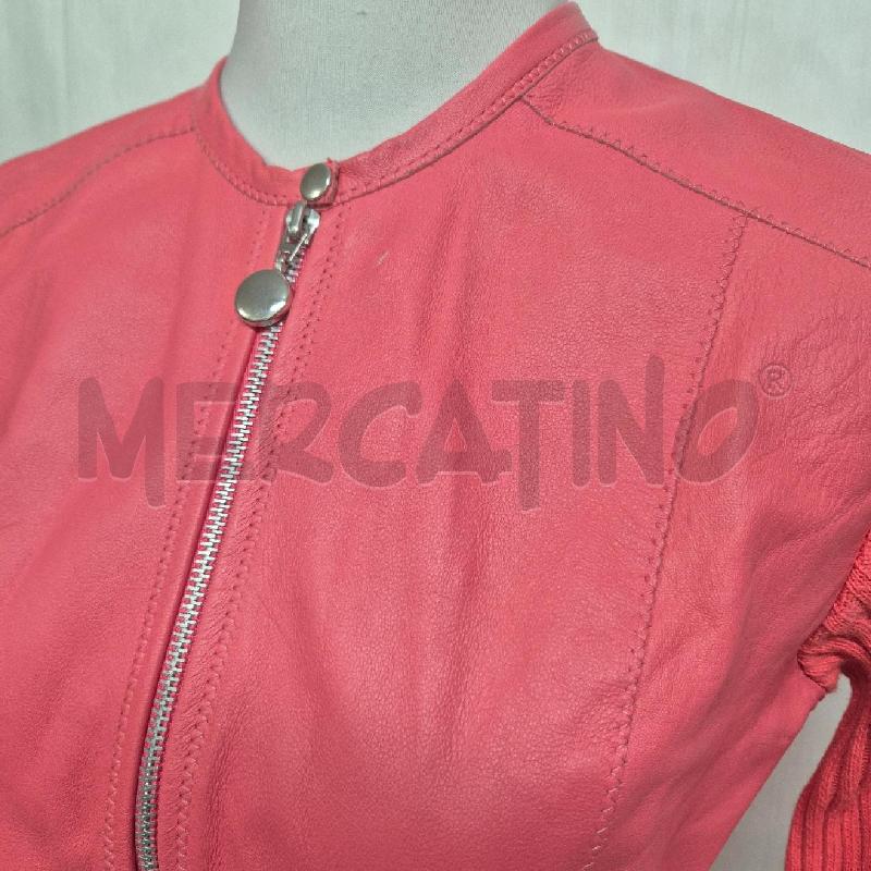 GIUBBINO DONNA ANGELI ROSA PELLE/COTONE | Mercatino dell'Usato Cervia 2