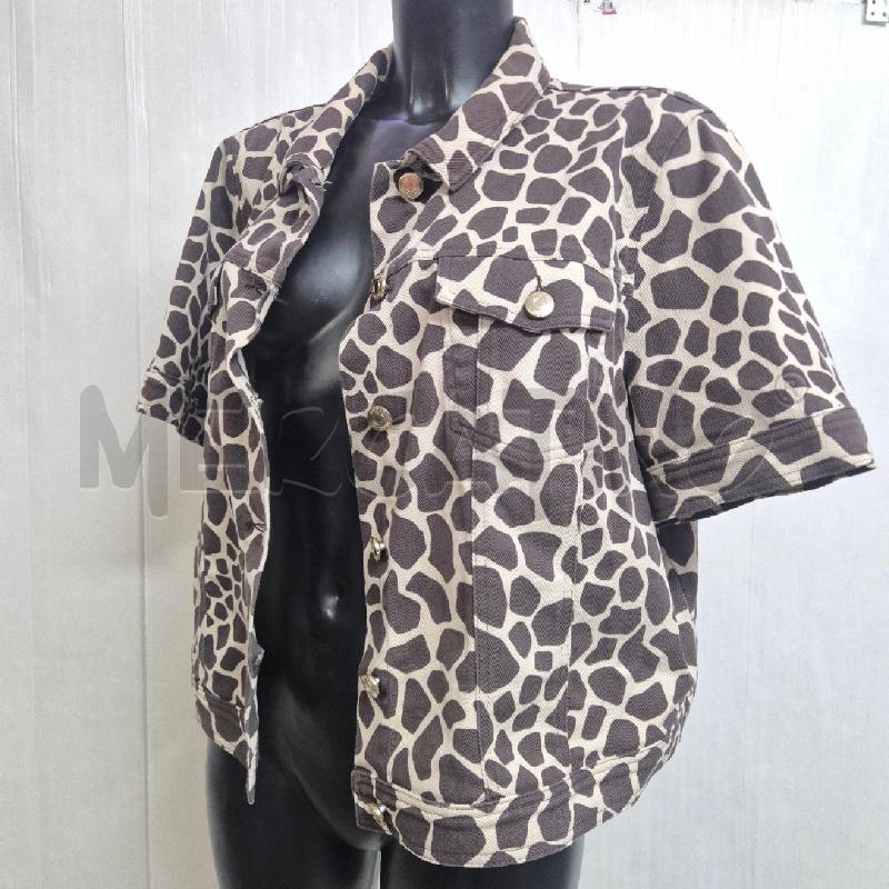 GIUBBINO DONNA INTREND MEZZA MANICA FANTASIA GIRAFFA SABBIA MARRONE | Mercatino dell'Usato Cervia 3