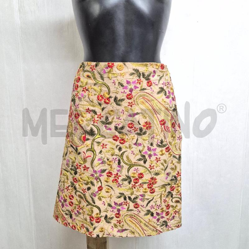 GONNA CRISTINA ROCCA BEIGE FIORI SETA | Mercatino dell'Usato Cervia 1