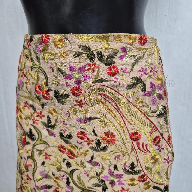 GONNA CRISTINA ROCCA BEIGE FIORI SETA | Mercatino dell'Usato Cervia 2