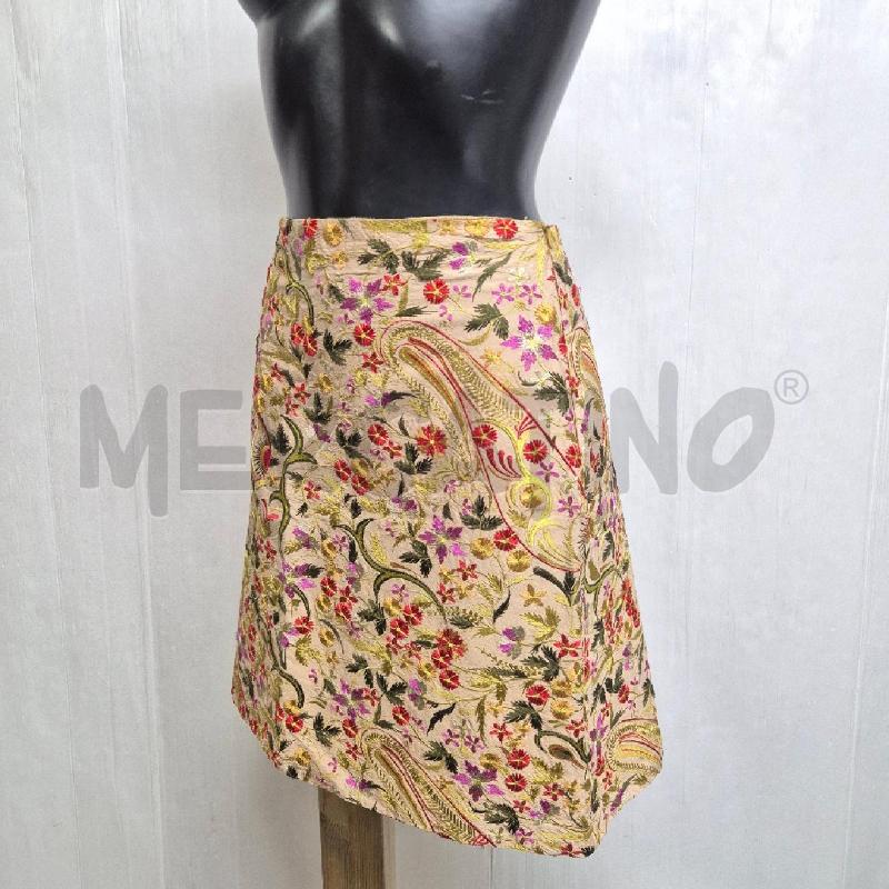 GONNA CRISTINA ROCCA BEIGE FIORI SETA | Mercatino dell'Usato Cervia 3