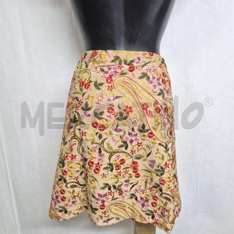 GONNA CRISTINA ROCCA BEIGE FIORI SETA | Mercatino dell'Usato Cervia 4