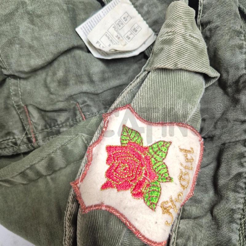 GONNA FLY GIRL JEANS VERDE CINTURA LUNGA FORATA | Mercatino dell'Usato Cervia 5