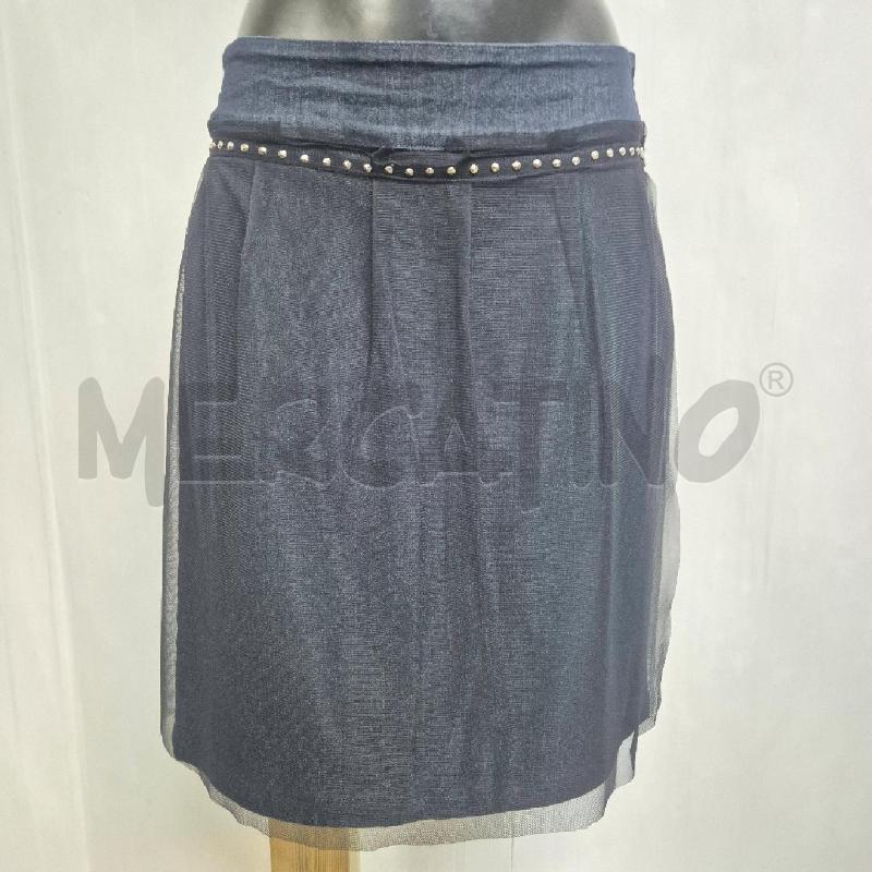 GONNA LIU JEANS JEANSATA + TULLE NERO BORCHIE | Mercatino dell'Usato Cervia 1