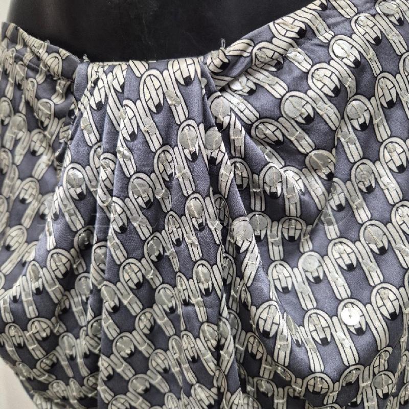 GONNA PINKO SETA GRIGIO BIANCO  | Mercatino dell'Usato Cervia 2