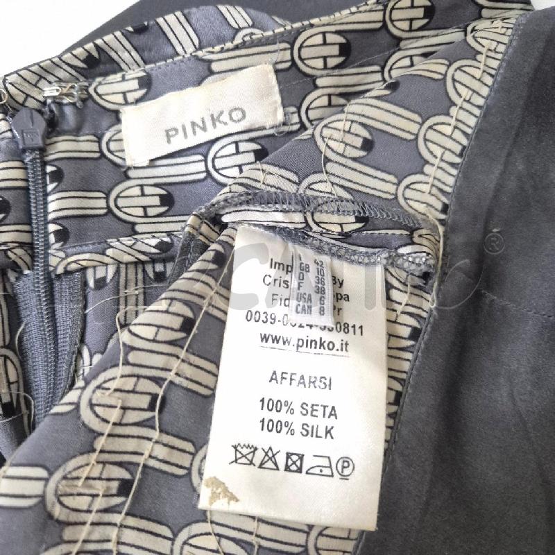GONNA PINKO SETA GRIGIO BIANCO  | Mercatino dell'Usato Cervia 5