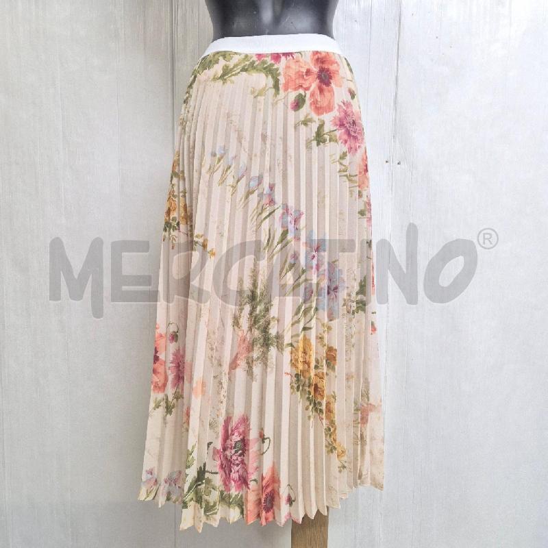 GONNA SEMICOUTURE 01 SABBIA FIORI ROSA PLISSET | Mercatino dell'Usato Cervia 3