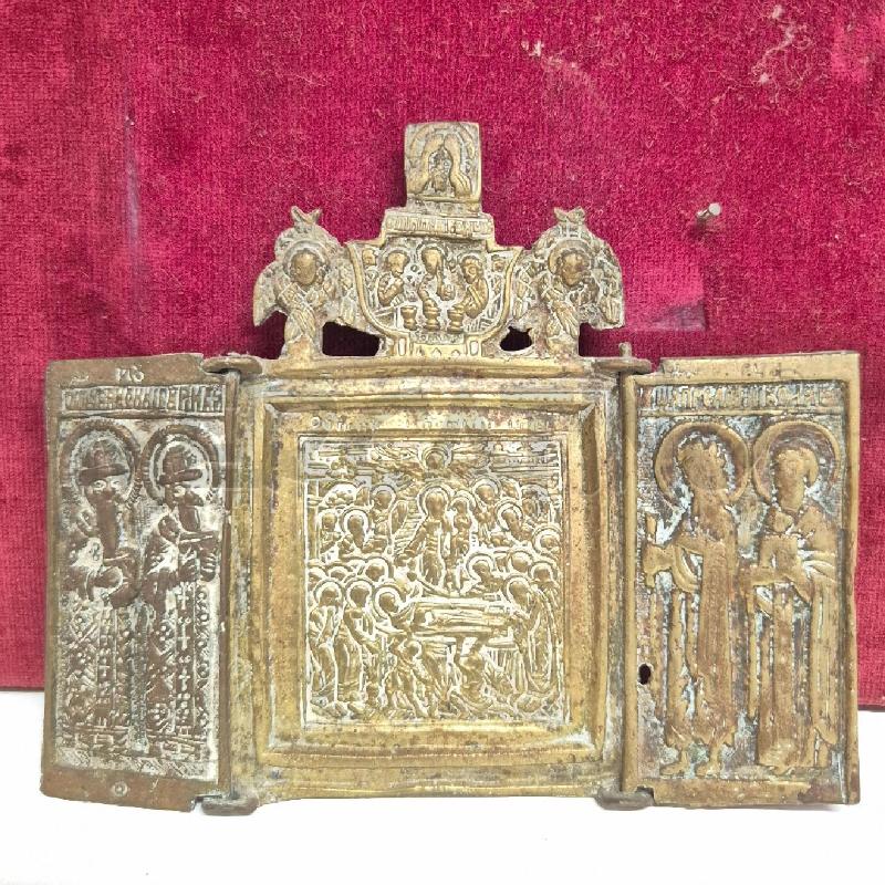 ICONA IN BRONZO DA VIAGGIO  | Mercatino dell'Usato Cervia 3