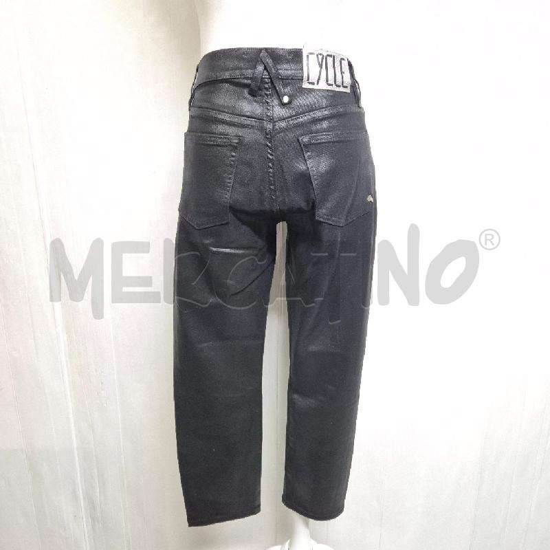 JEANS DONNA CYCLE NERO LAMINATO | Mercatino dell'Usato Cervia 3