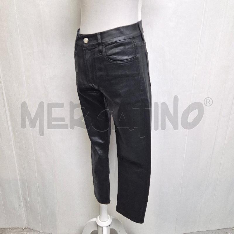 JEANS DONNA CYCLE NERO LAMINATO | Mercatino dell'Usato Cervia 4