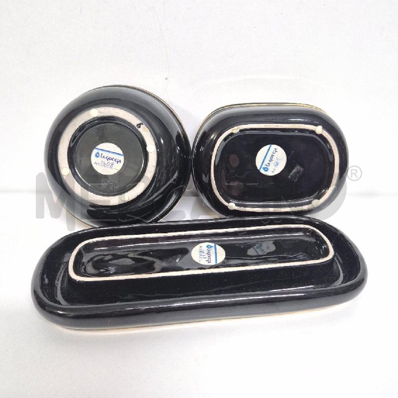 KIT BAGNO X3 NERO LA GOCCIA DORATO  | Mercatino dell'Usato Cervia 5