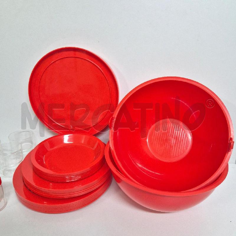KIT PIC NIC GUZZINI PLASTICA ARANCIONE | Mercatino dell'Usato Cervia 3