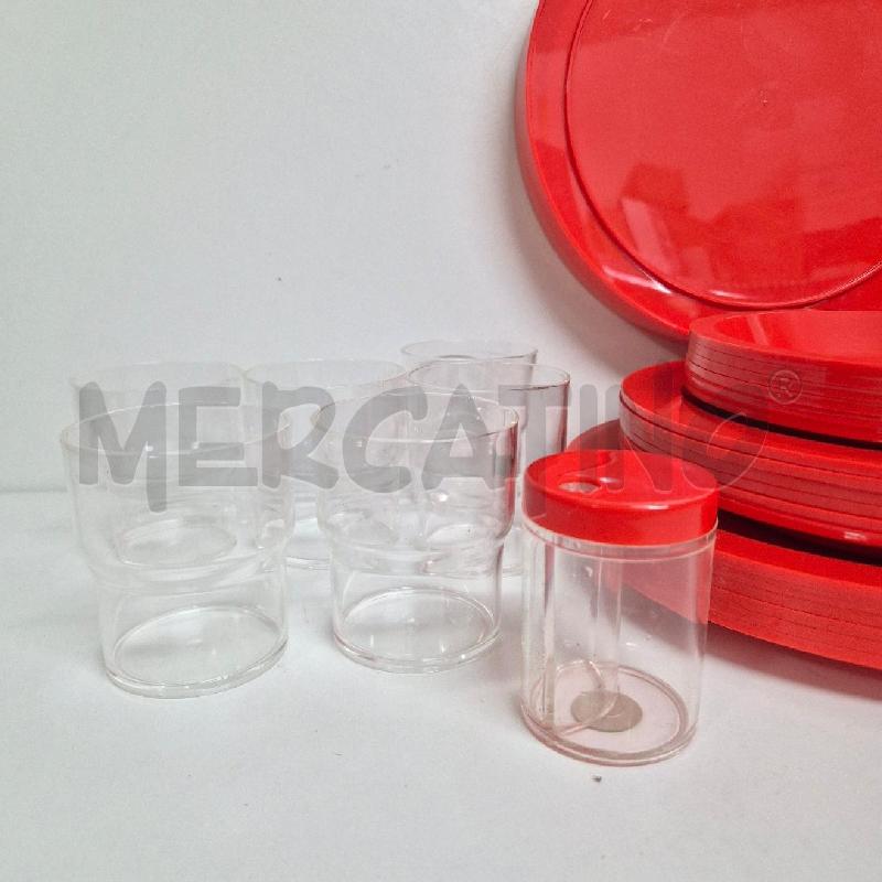 KIT PIC NIC GUZZINI PLASTICA ARANCIONE | Mercatino dell'Usato Cervia 4