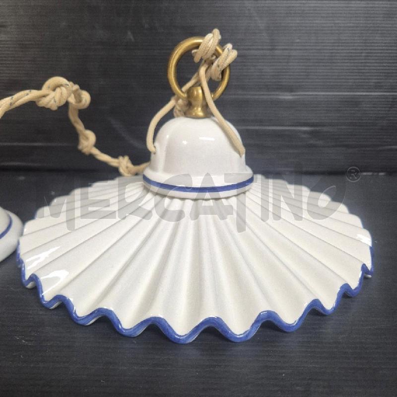 LAMPADARIO CERAMICA  BIA PLISSETTATO | Mercatino dell'Usato Cervia 2