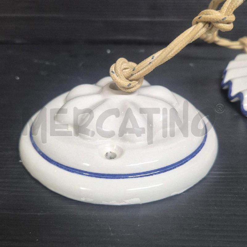 LAMPADARIO CERAMICA  BIA PLISSETTATO | Mercatino dell'Usato Cervia 3