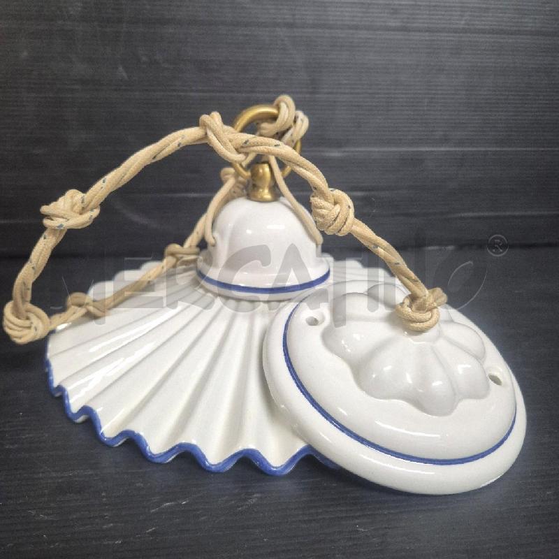 LAMPADARIO CERAMICA  BIA PLISSETTATO | Mercatino dell'Usato Cervia 4