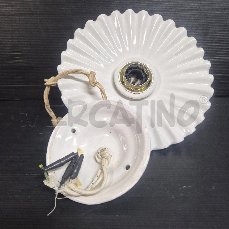 LAMPADARIO CERAMICA  BIA PLISSETTATO | Mercatino dell'Usato Cervia 5