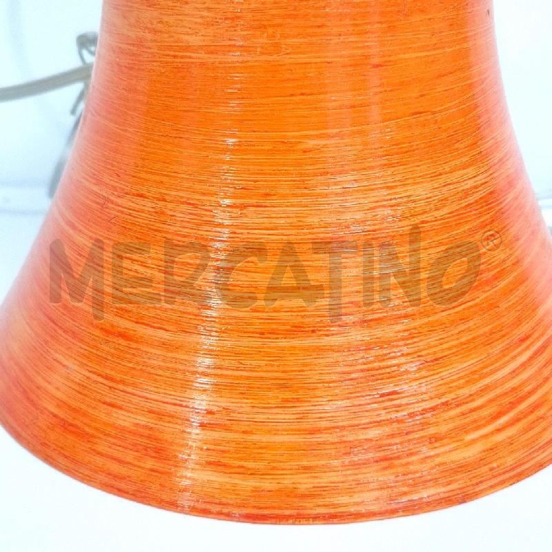 LAMPADARIO VETRO ARANCIONE A CAMPANA | Mercatino dell'Usato Cervia 2