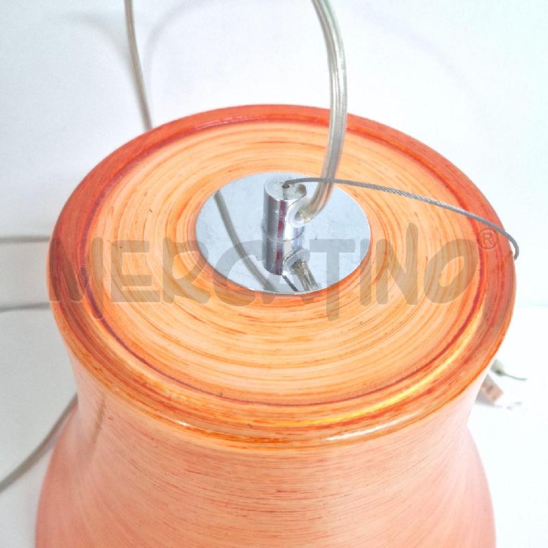 LAMPADARIO VETRO ARANCIONE A CAMPANA | Mercatino dell'Usato Cervia 3