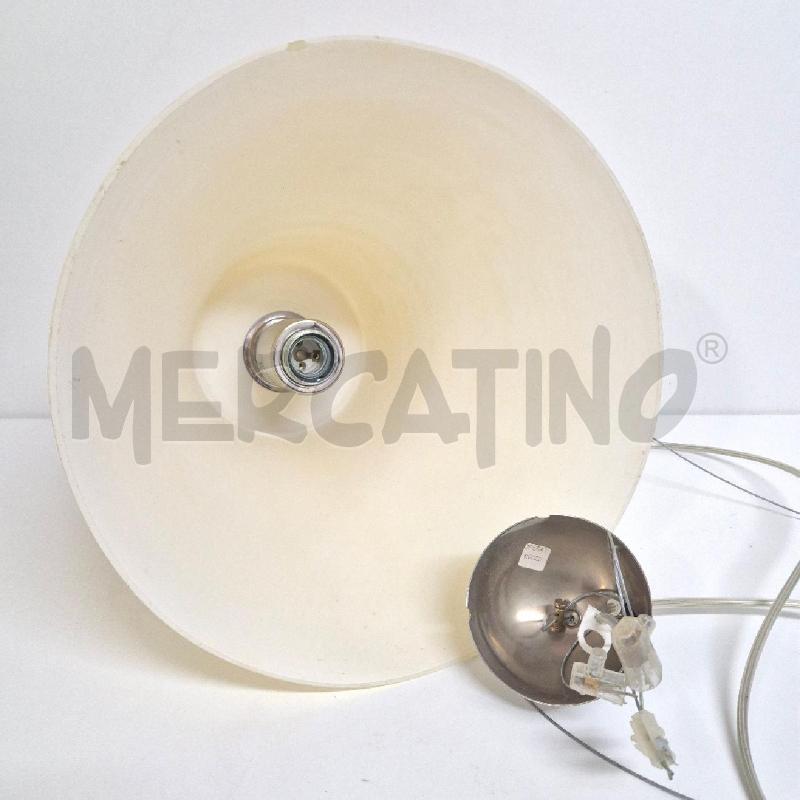LAMPADARIO VETRO GIALLO A CAMPANA | Mercatino dell'Usato Cervia 5