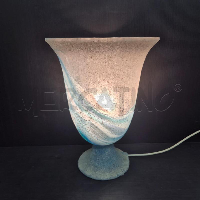 LAMPADA LA MURRINA BIANCO SFUMATO AZZURRO  | Mercatino dell'Usato Cervia 5