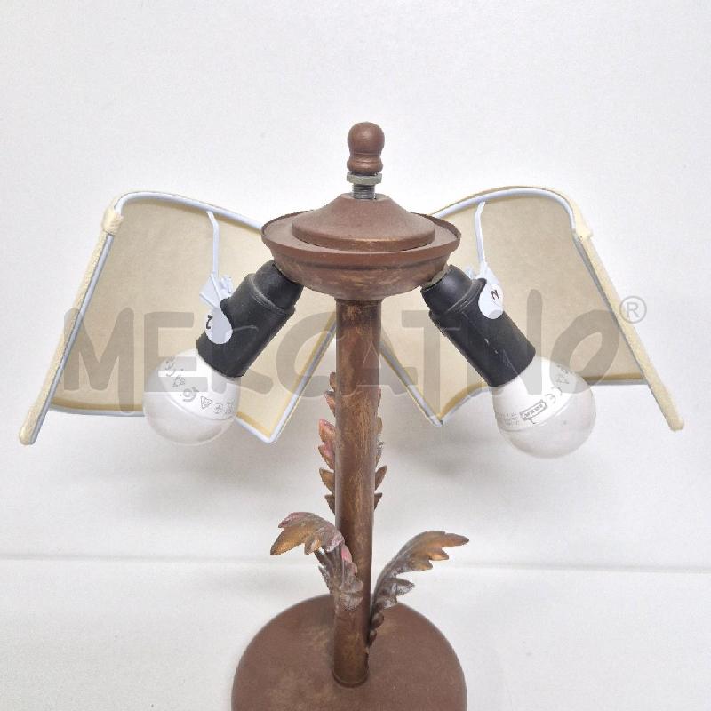 LAMPADA METALLO RAMATO CON 2 LUCI | Mercatino dell'Usato Cervia 4