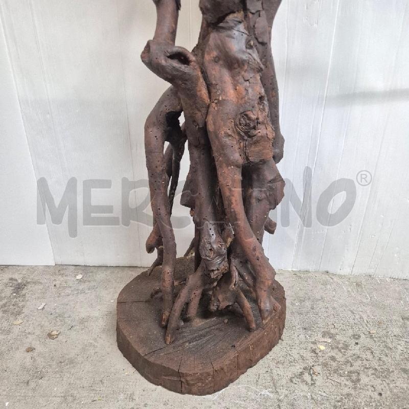 LAMPADA PIANTANA LEGNO CON RAMI RECICLATI | Mercatino dell'Usato Cervia 2